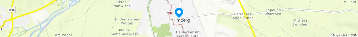 Kartendarstellung des Standorts für St. Georgs-Apotheke in 2325 Himberg